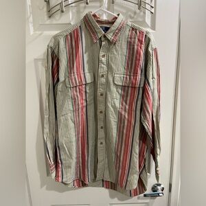 Vintage 90s polo Ralph Lauren vertical striped button up medium